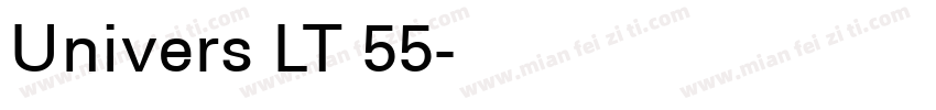 Univers LT 55字体转换